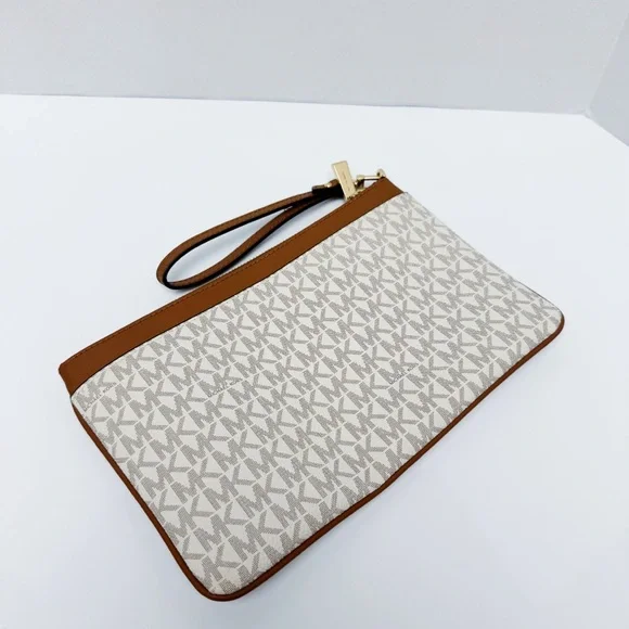 Michael Kors - Cream Monogram Clutch - Picture 5 of 5